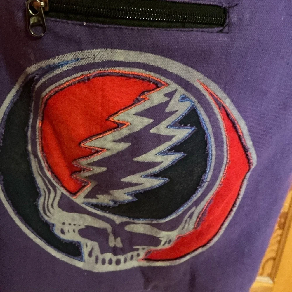 NWT Grateful Dead Purple Steal Your Face Crossbody Bag